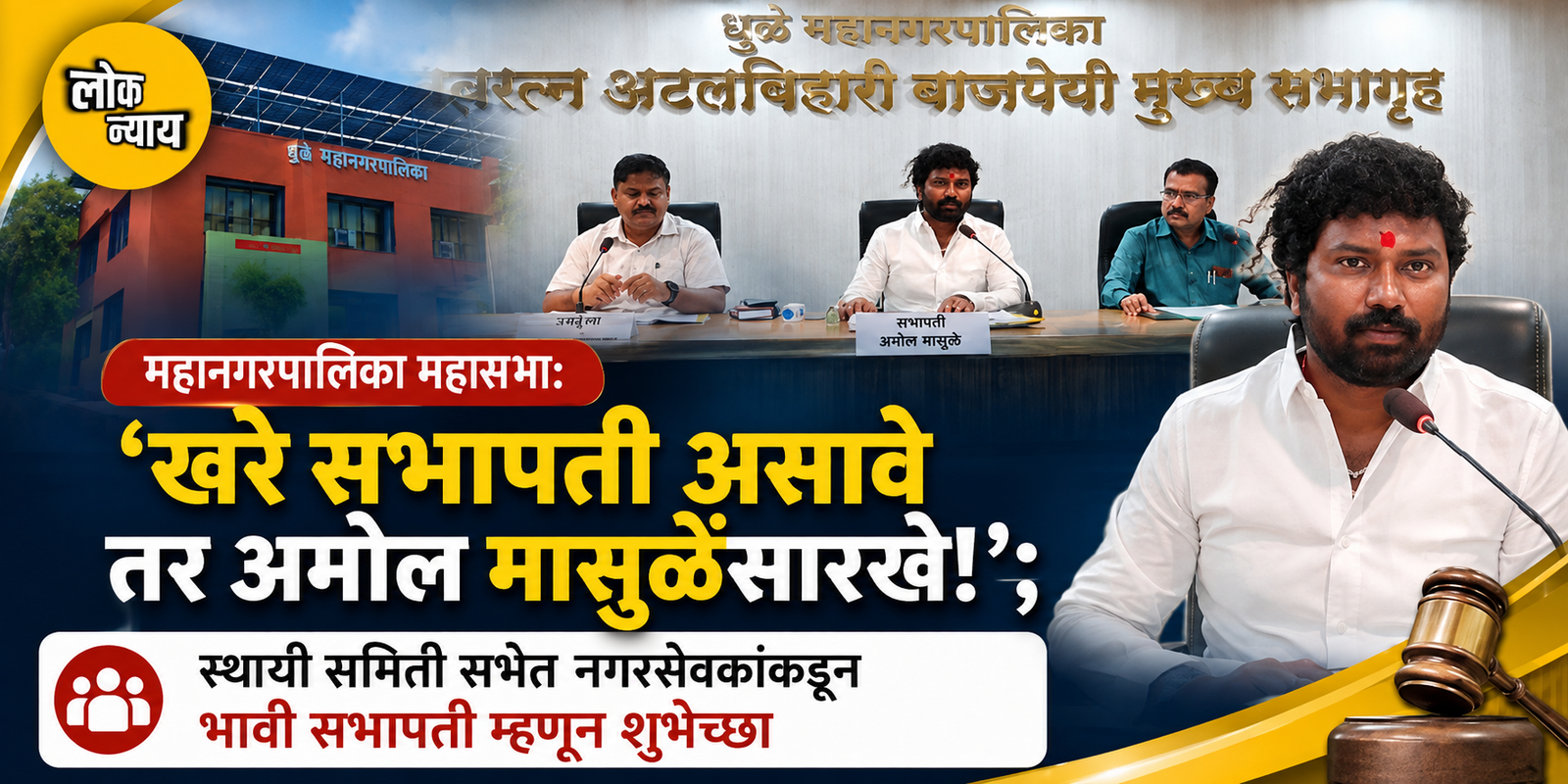 'खरे सभापती असावे तर अमोल मासुळेंसारखे!'; स्थायी समिती सभेत नगरसेवकांकडून भावी सभापती म्हणून शुभेच्छा 